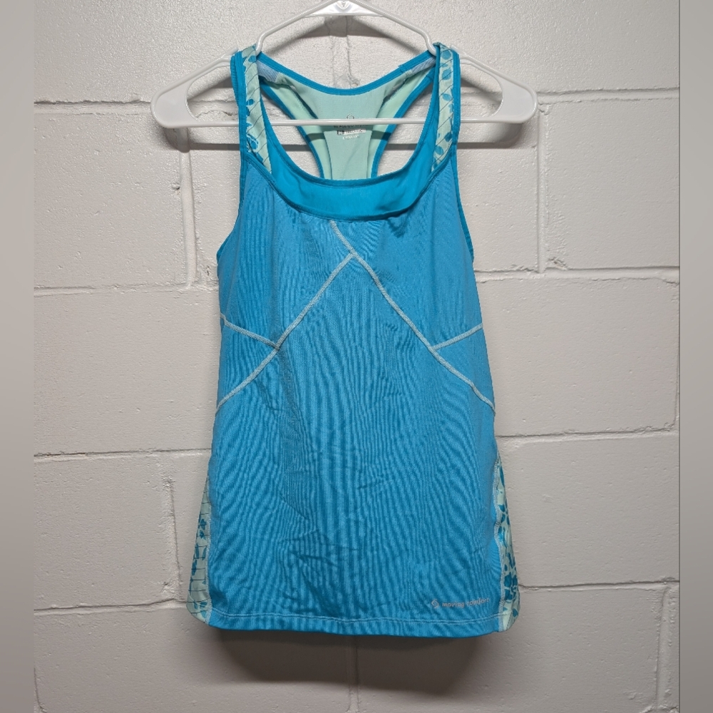 Moving Comfort Women's Blue Athletic Tank Top Size Medium 34CD-36C